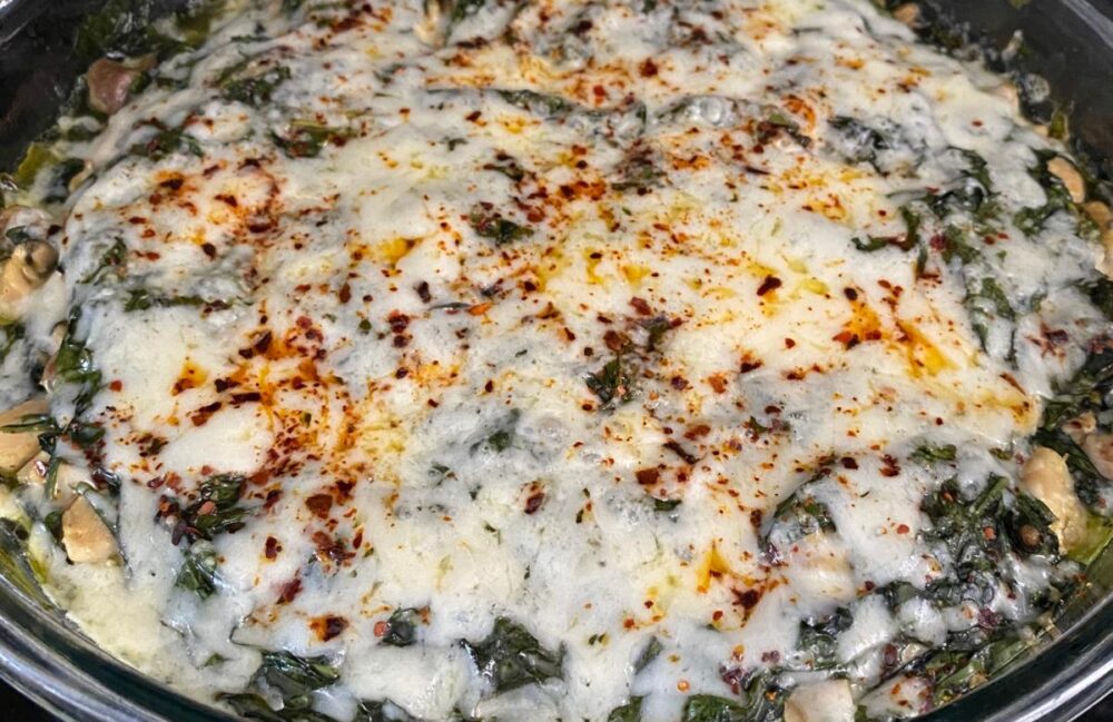 Fırında Tavuklu Ispanak- Yemek Tarifi