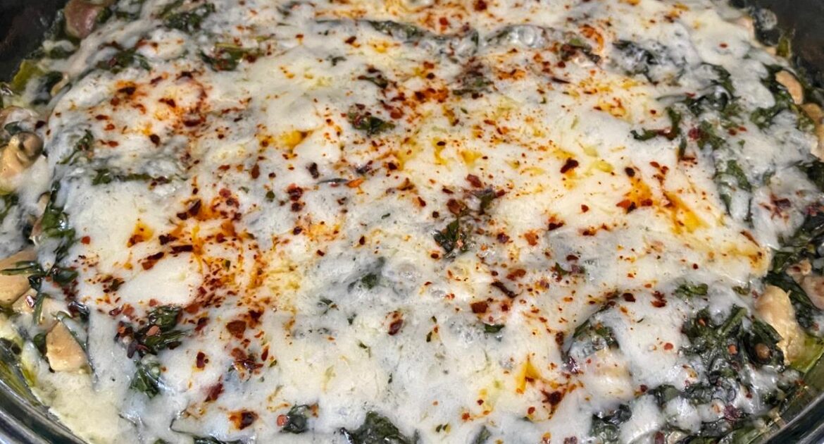 Fırında Tavuklu Ispanak- Yemek Tarifi